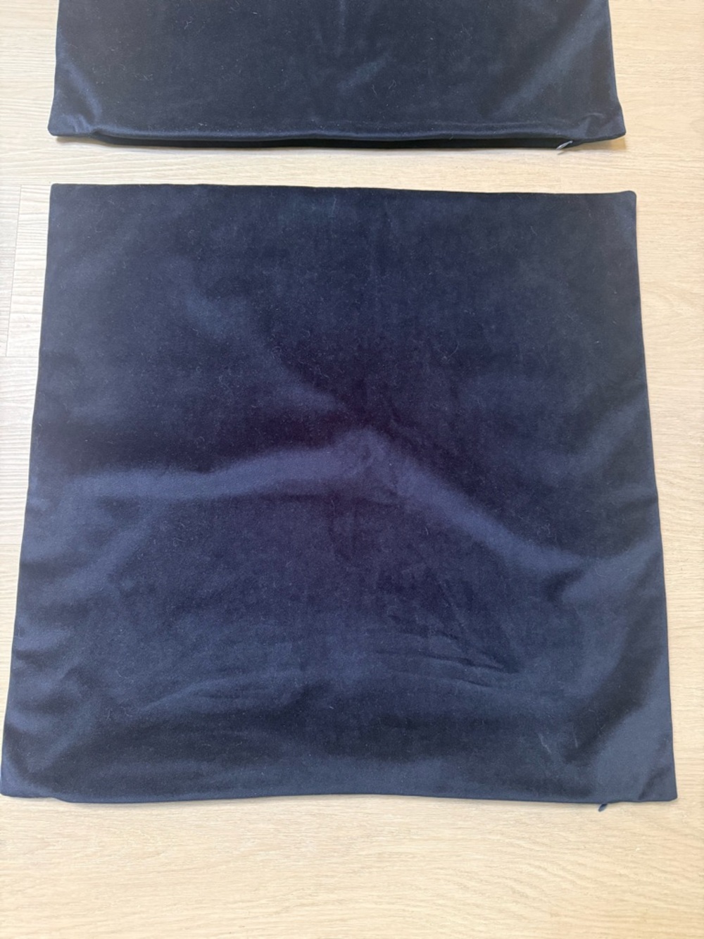 24 x 24 Velvet Throw Pillow Cover in Deep Navy